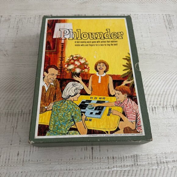 Rare, vintage 1962 3M Bookshelf Series Phlounder a Fast moving word game - Picture 1 of 9